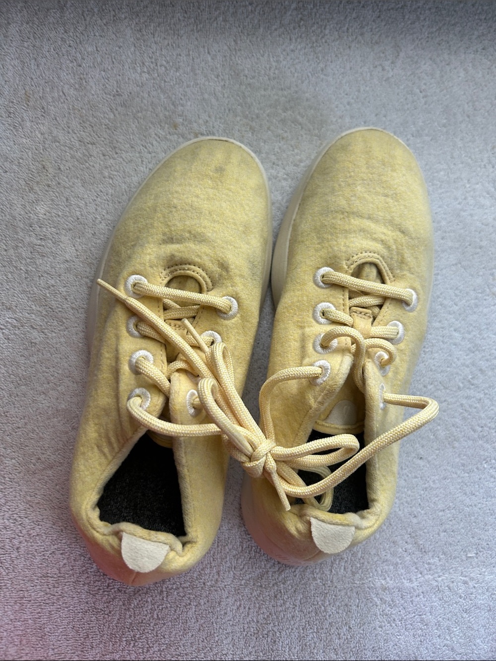allbirds Women's Wool Runners in Soft Yellow